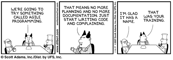 Dilbert e lo sviluppo agile