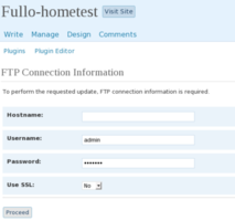 wp 2.5 use ftp connection to upgrade a plugin