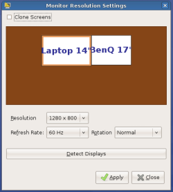 la funzione di configurazione della risoluzione di ubuntu
