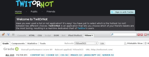 twitornot: symfony on dreamhost optimization